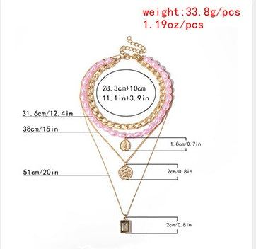Multi-Layer Retro Portrait Jewellery Necklaces.