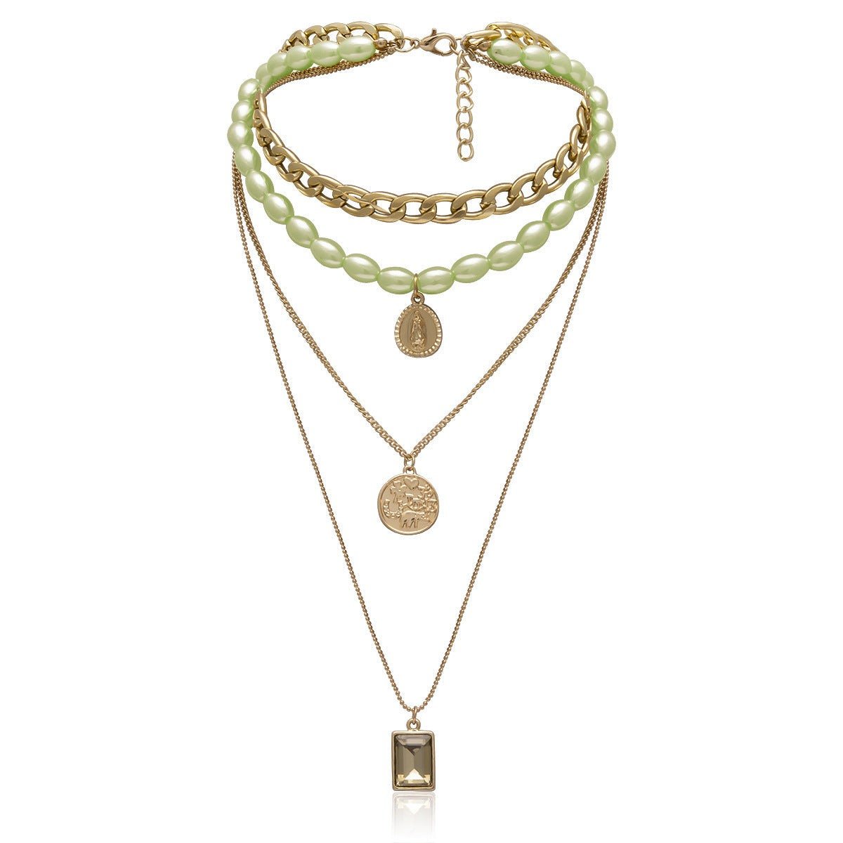 Multi-Layer Retro Portrait Jewellery Necklaces.