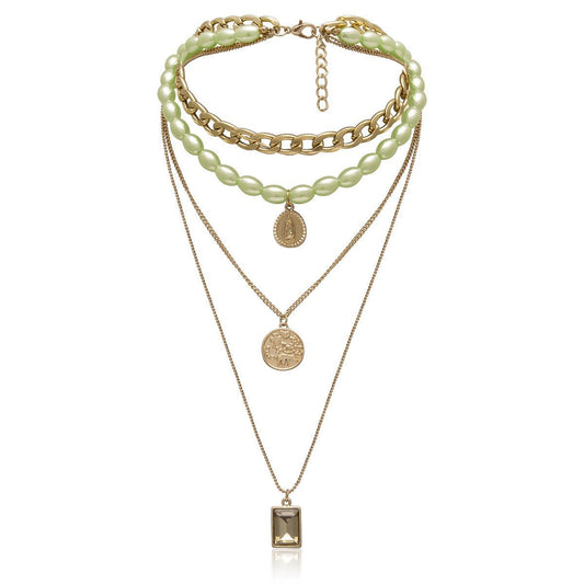 Multi-Layer Retro Portrait Jewellery Necklaces.