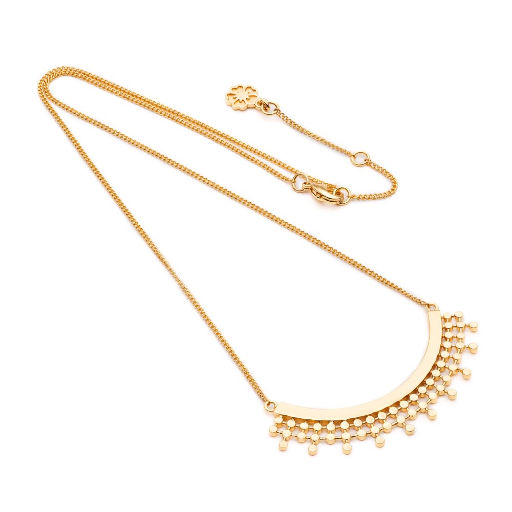 Etrusca Curved Necklace Azuni London
