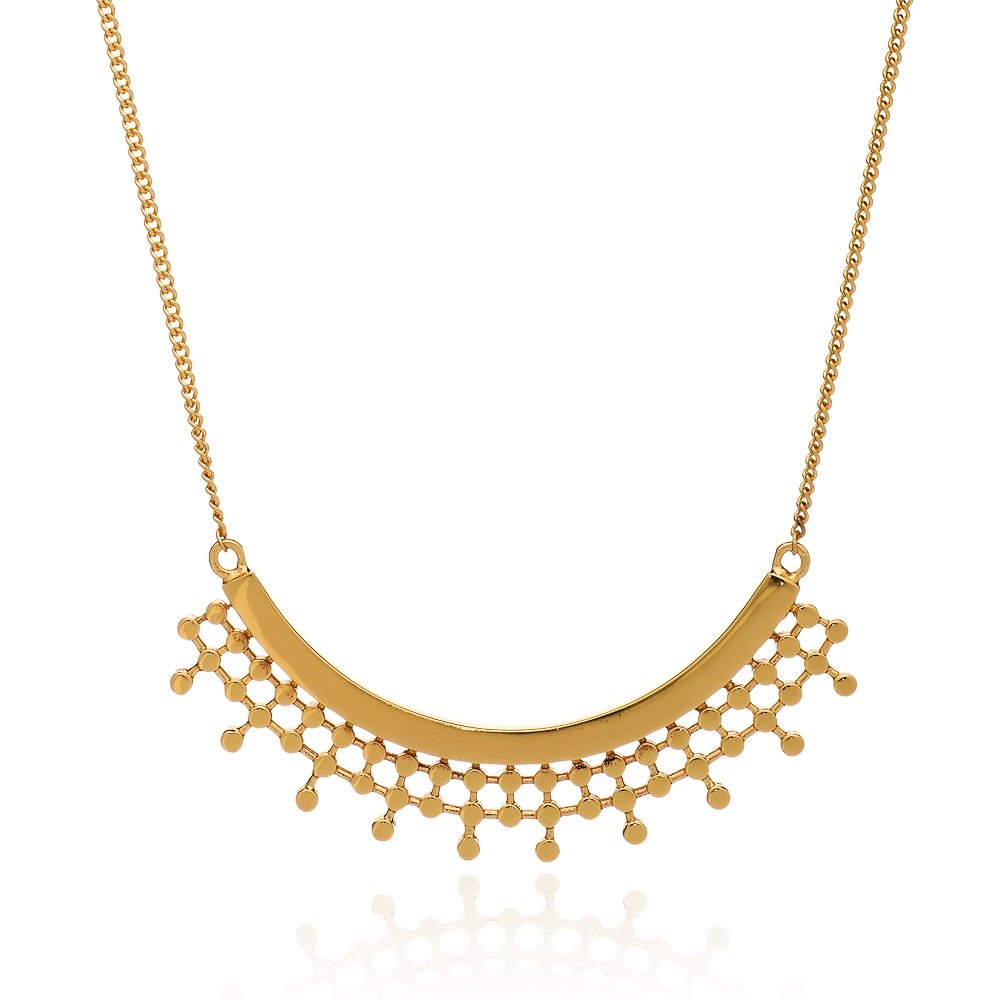 Etrusca Curved Necklace Azuni London