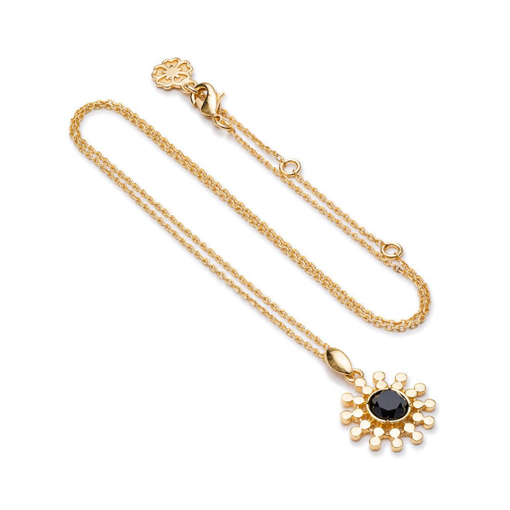 Etrusca Sun Drop Pendant with Black Onyx Azuni London