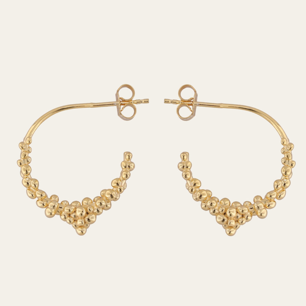 Gold Nyx Hoops Dainty London