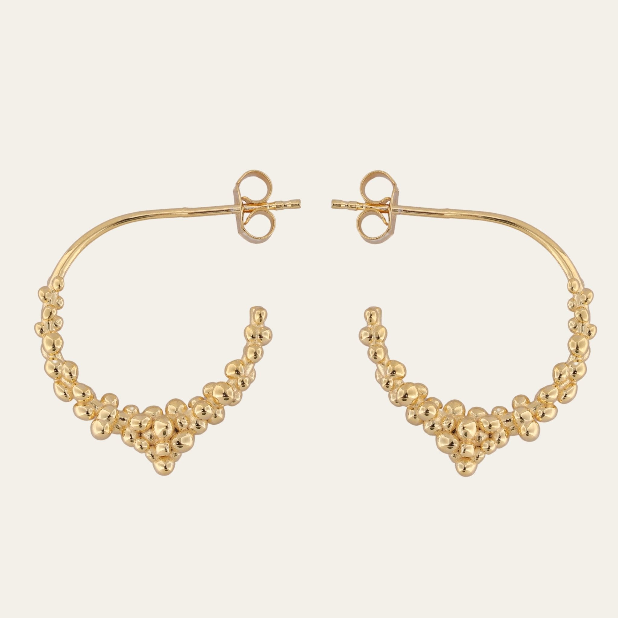 Gold Nyx Hoops Dainty London