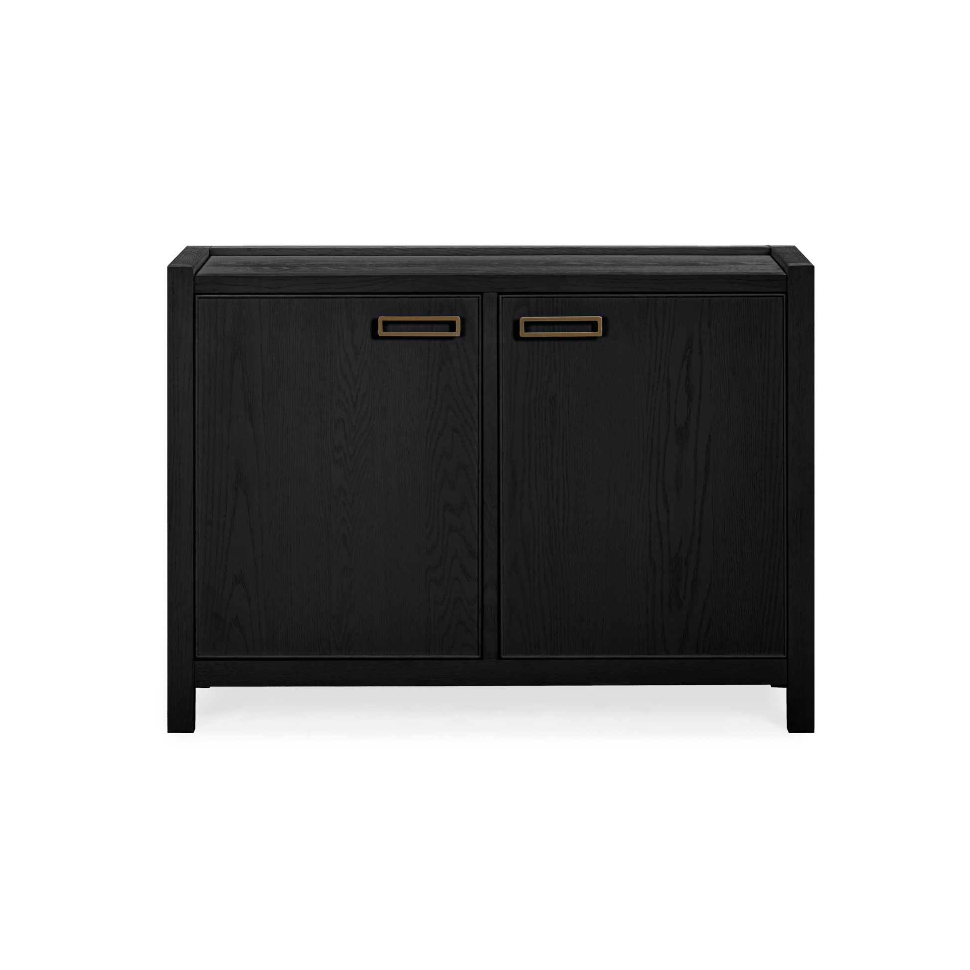 Soho Black Oak Veneer 2 Door Sideboard.