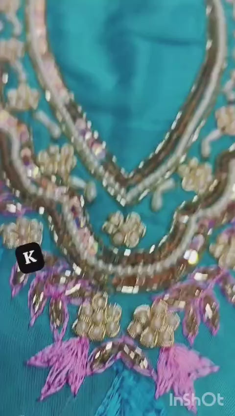 Punjabi salwaar suit unstitched wedding guest sharara customisation available