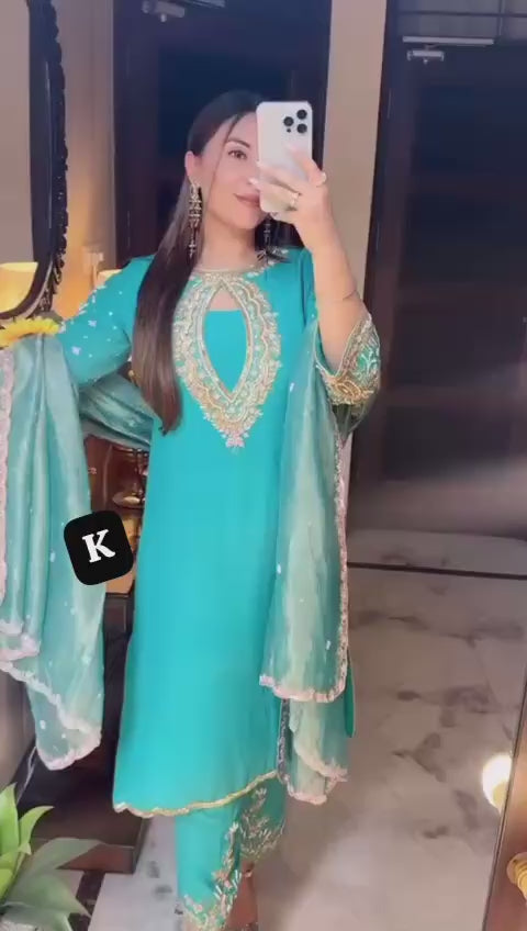 Punjabi salwaar suit unstitched wedding guest sharara customisation available