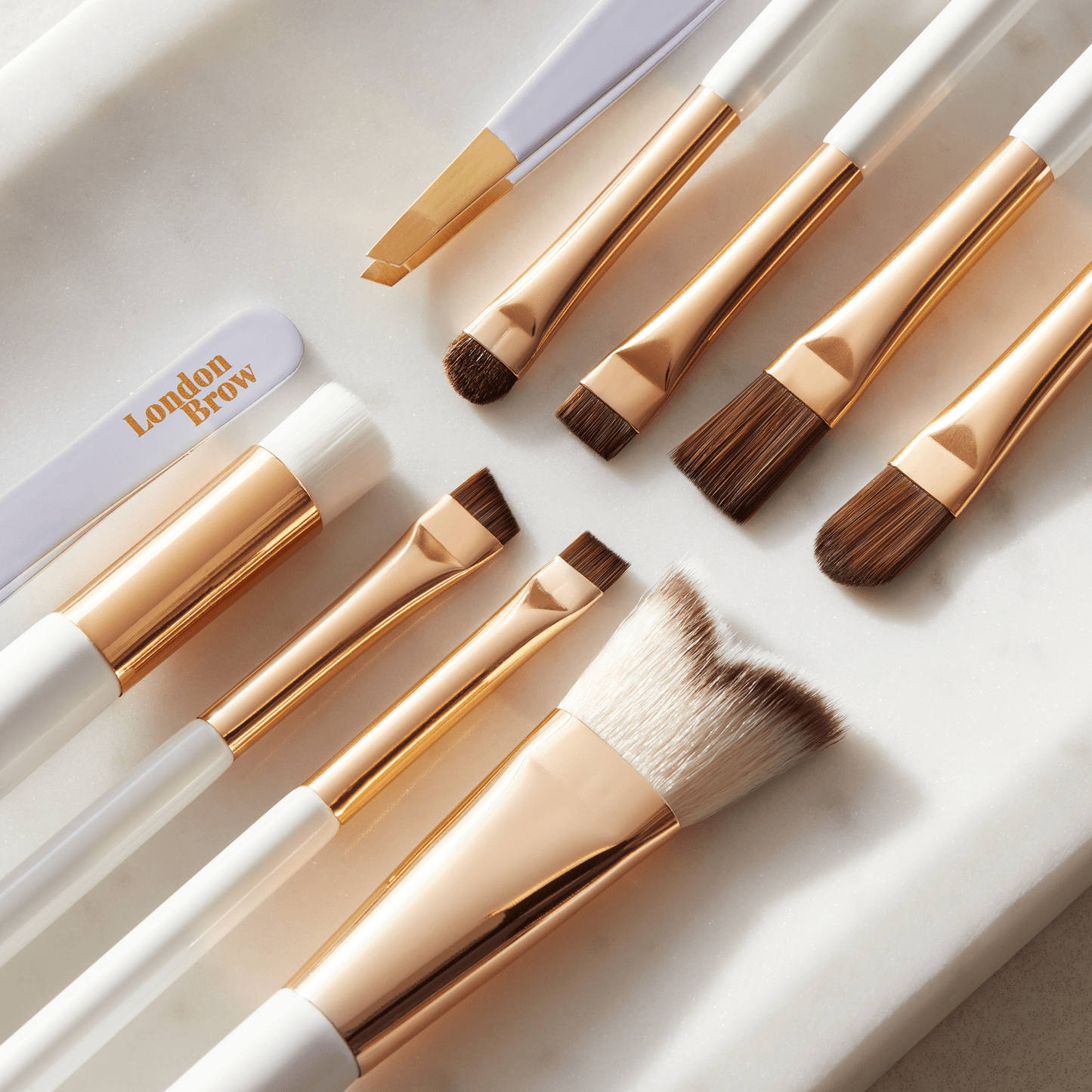 Professional 1 Sharp Angled Precision Tip Brow Brush | London Brow MUA - Rosey's Creations