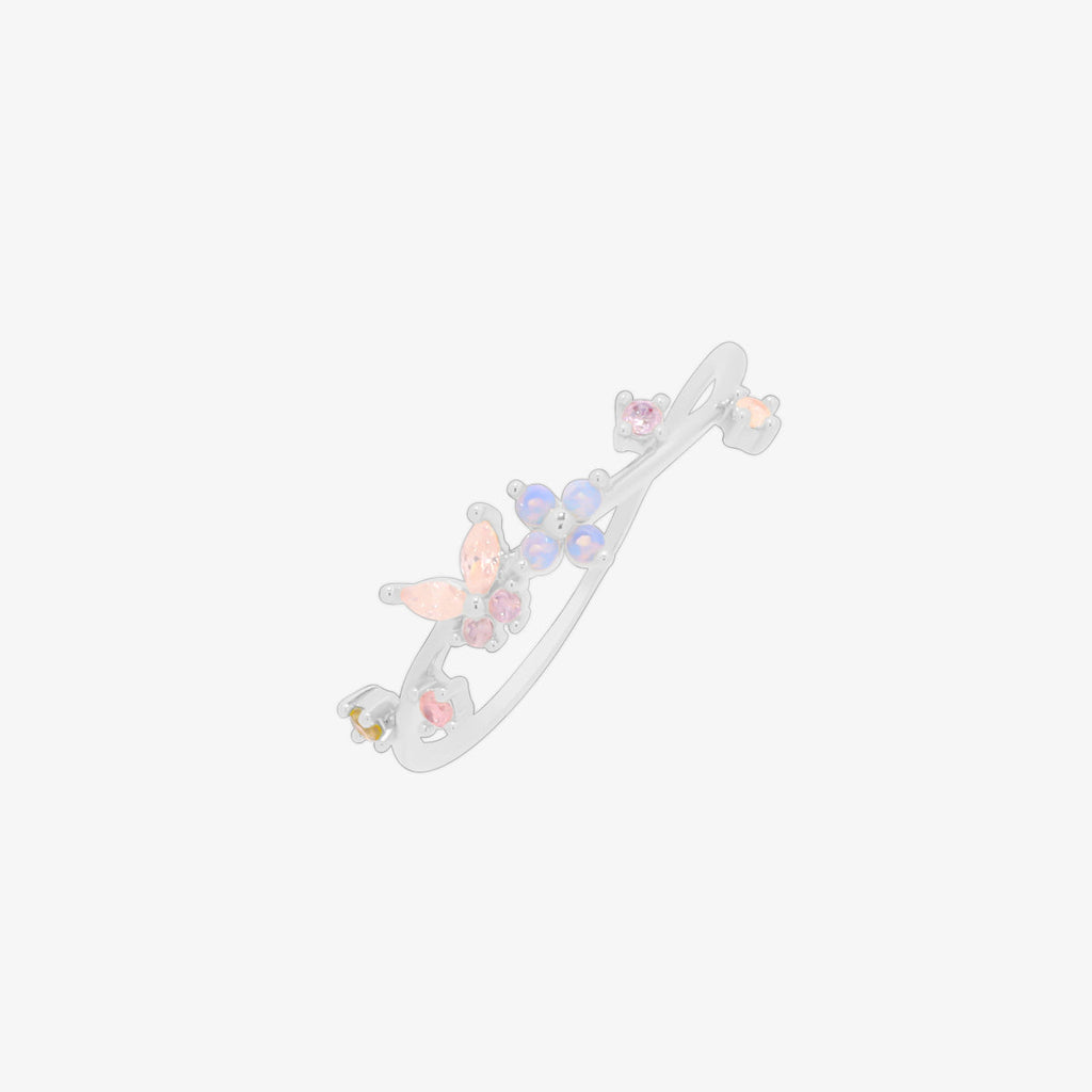 butterfly moonstone flower cubic ring Nabi London
