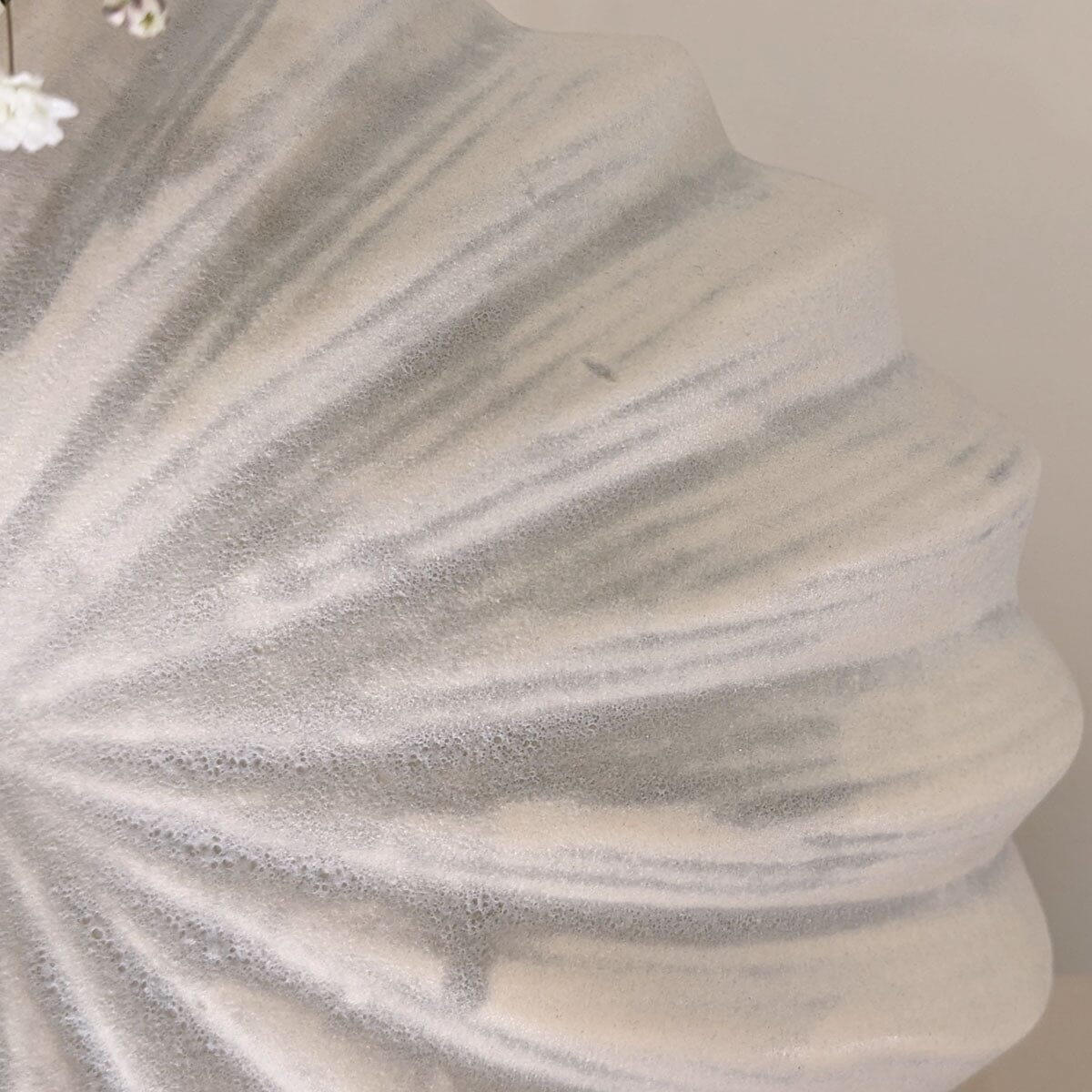 Renew White Textured Shell Decorative Vase - Rosey's Creations