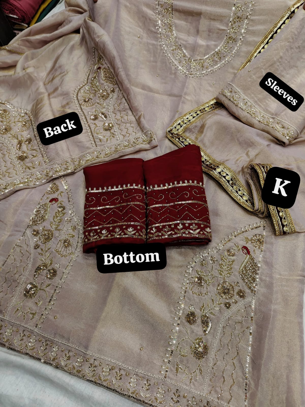 Punjabi suit Bridal wedding guest salwaar suit Rosey's Creations