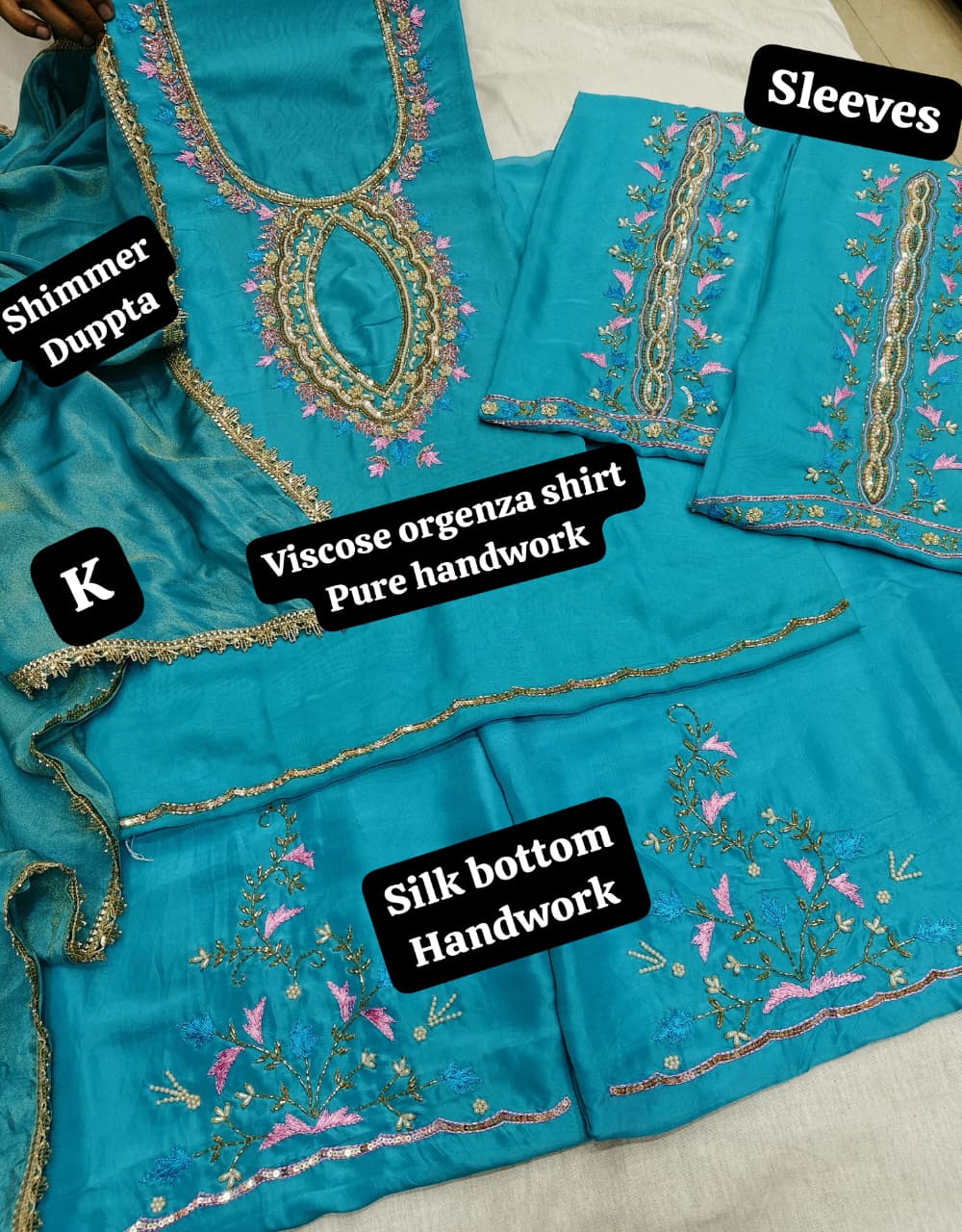 Punjabi salwaar suit unstitched wedding guest sharara customisation available Rosey's Creations