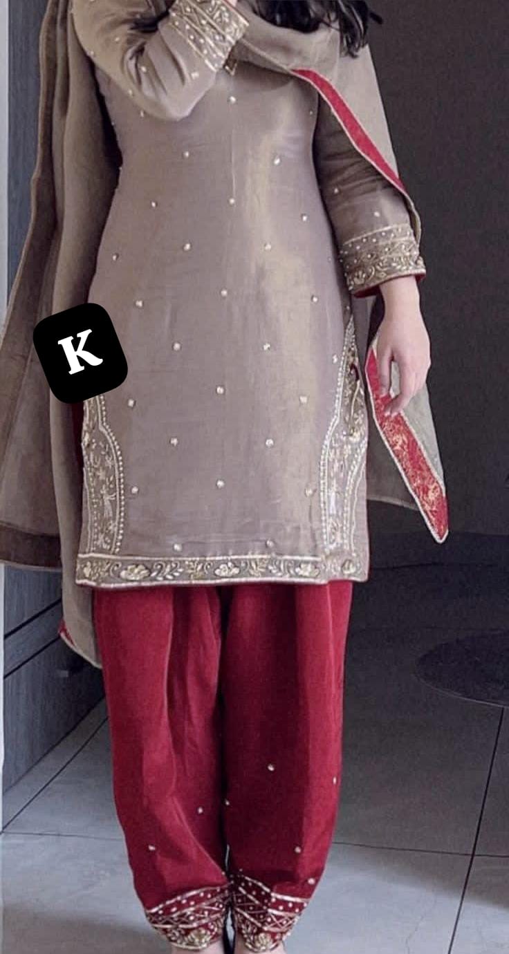 Punjabi suit Bridal wedding guest salwaar suit Rosey's Creations