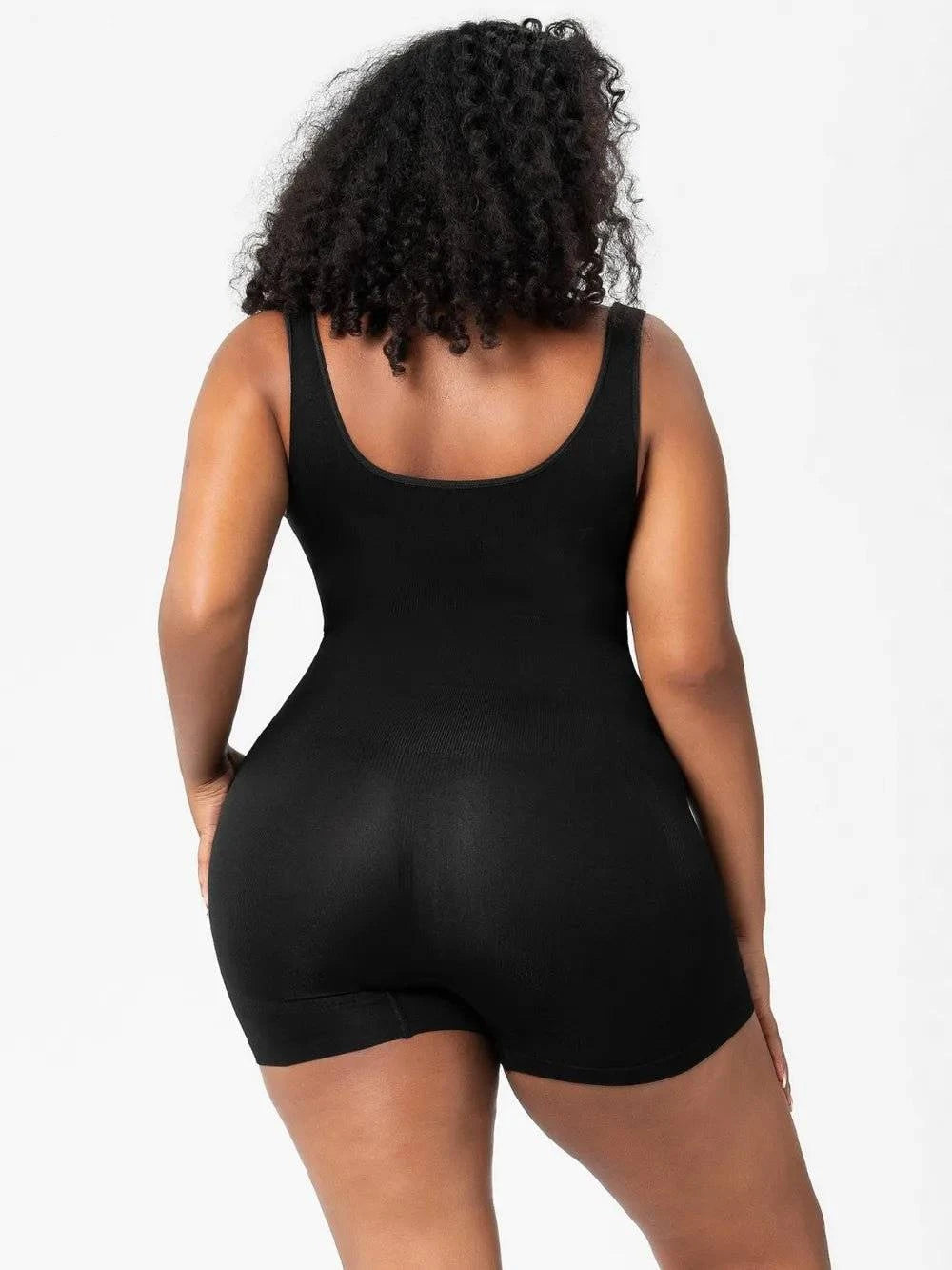 Scoop Neck Wide Strap Shaping Romper - Rosey's Creations