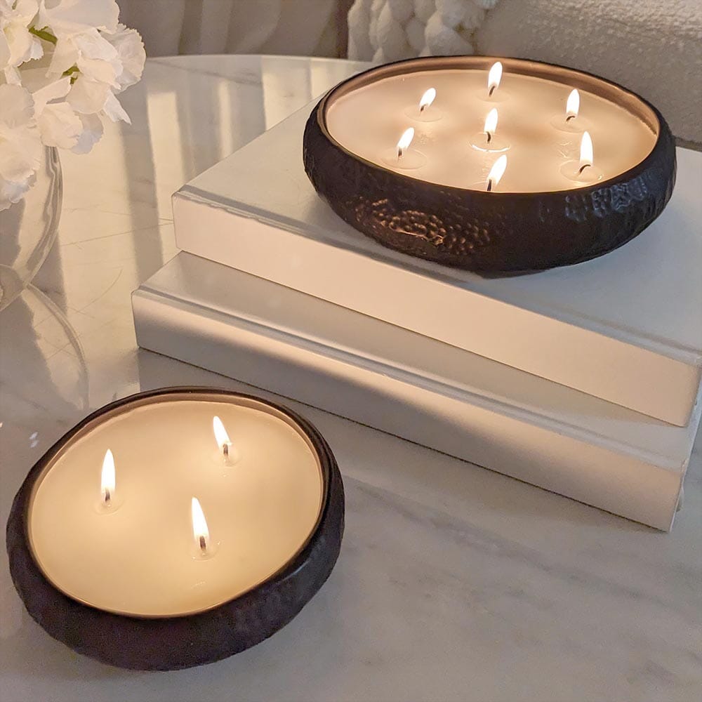 Set of 2 Aeolian Black Candles - Rosey's Creations