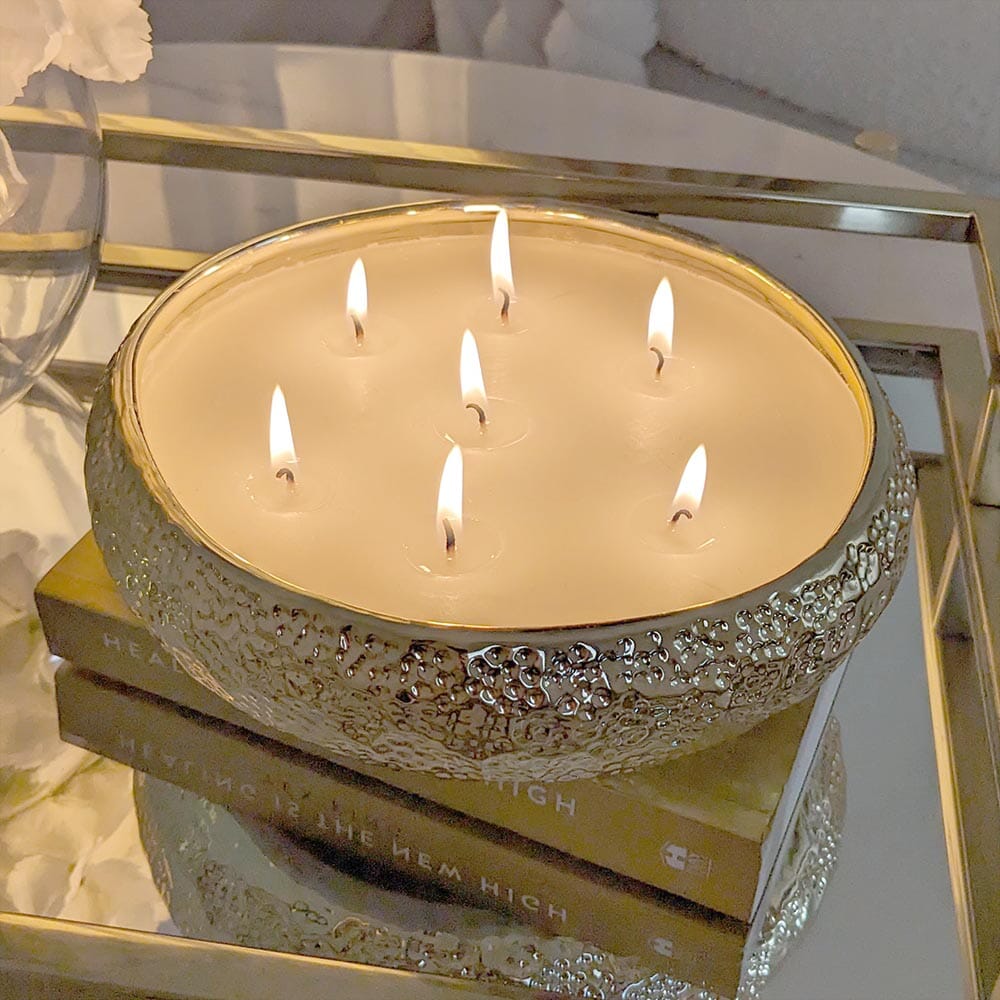 Set of 2 Aeolian Gold Candles - Rosey's Creations