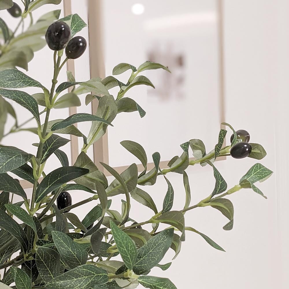 Set of 2 Faux Potted Olive Trees - Rosey's Creations
