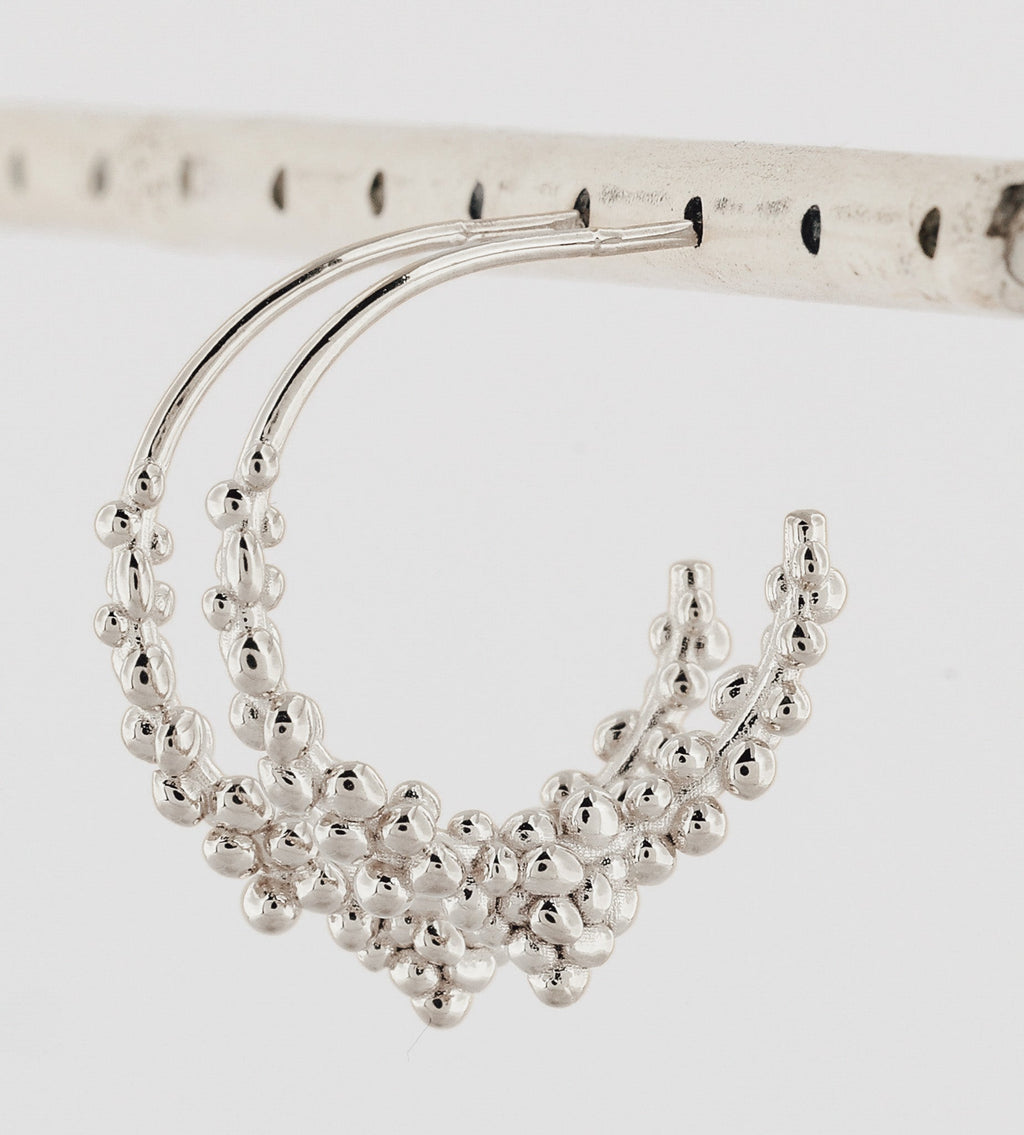 Silver Nyx Hoops Dainty London