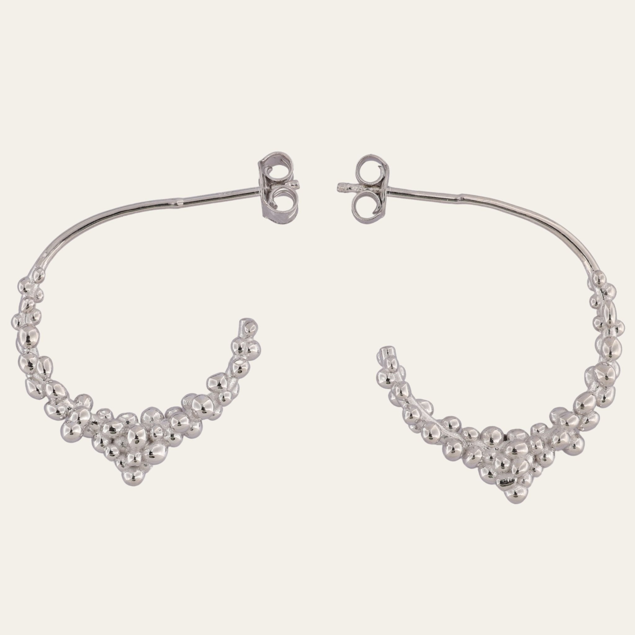 Silver Nyx Hoops Dainty London