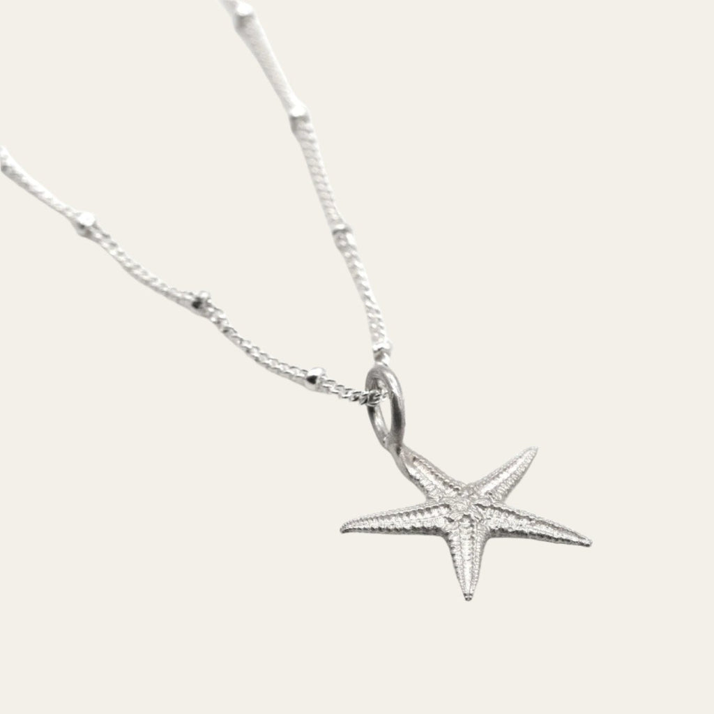 Dainty Silver Starfish Necklace Dainty London