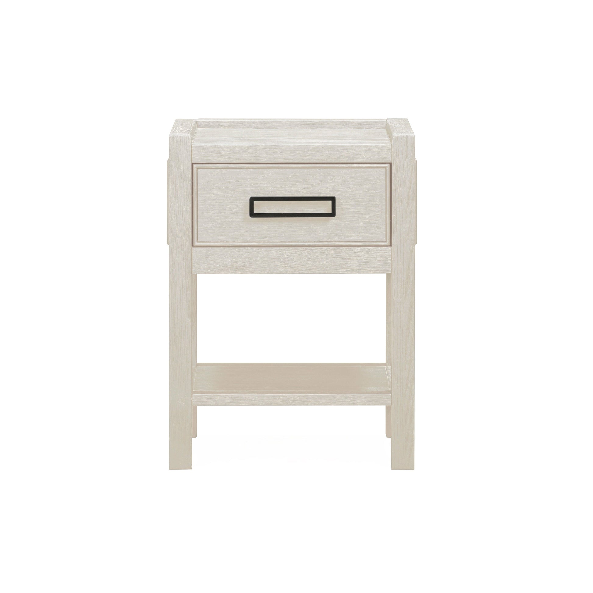 Soho Cream Oak Veneer 1 Drawer Bedside Table.