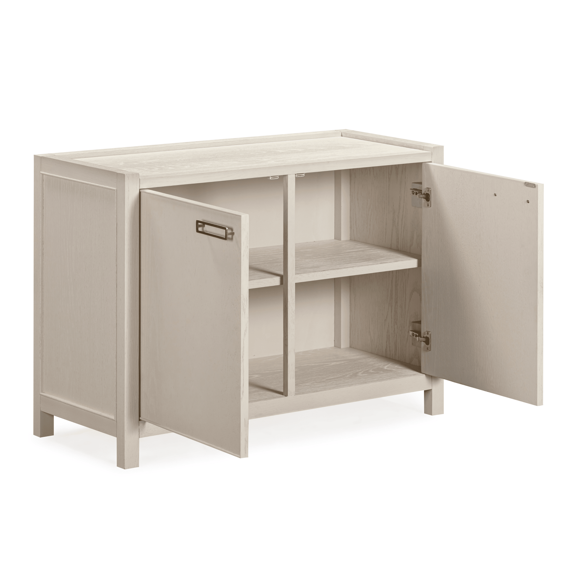 Soho Cream Oak Veneer 2 Door Sideboard.