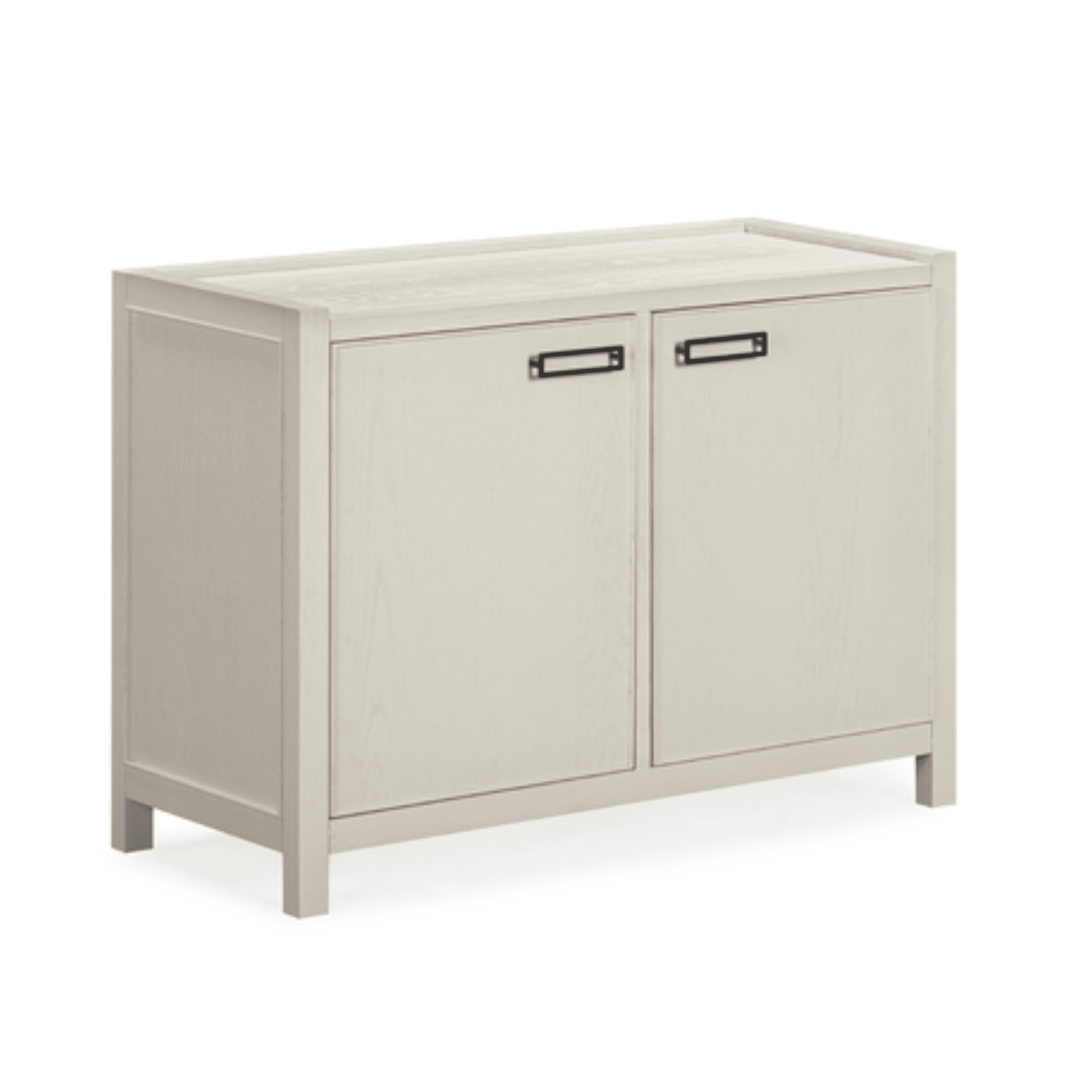 Soho Cream Oak Veneer 2 Door Sideboard.