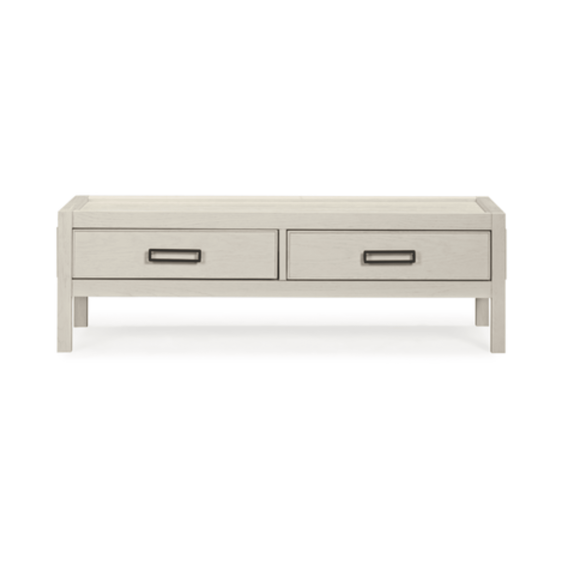 Soho Cream Oak Veneer 2 Drawer Coffee Table.