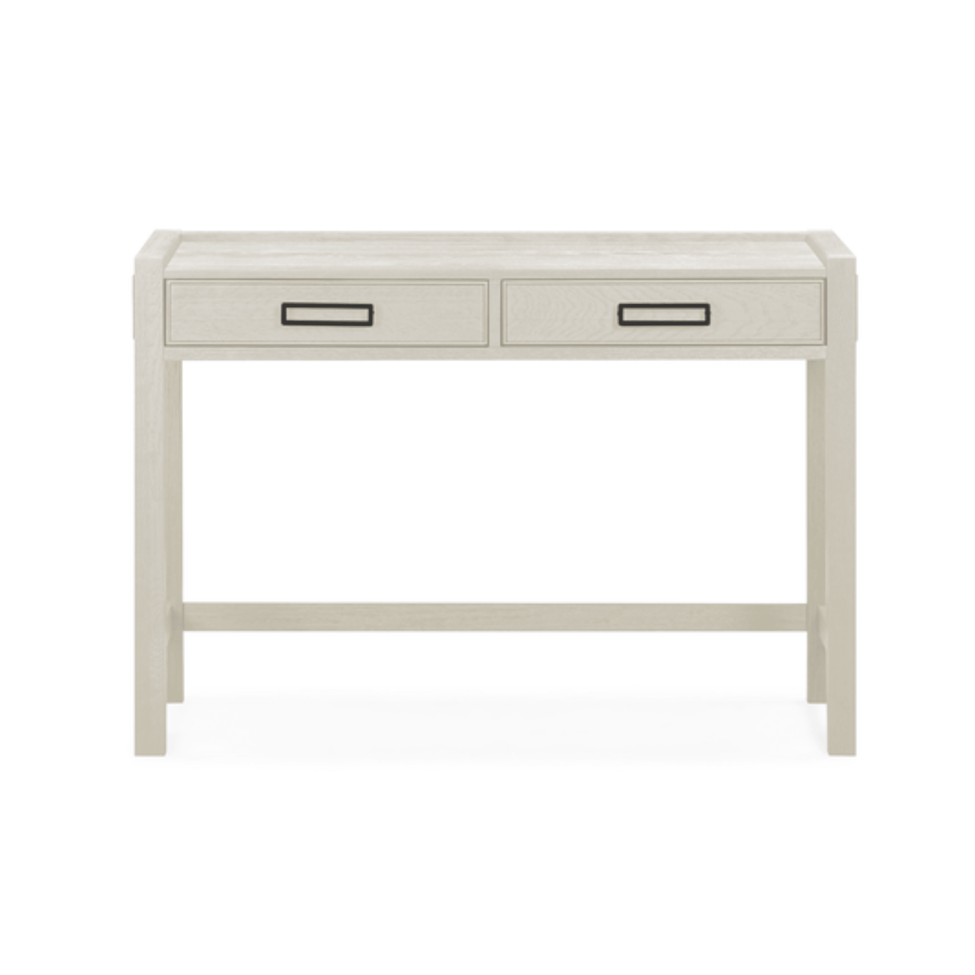 Soho Cream Oak Veneer 2 Drawer Dressing Table.