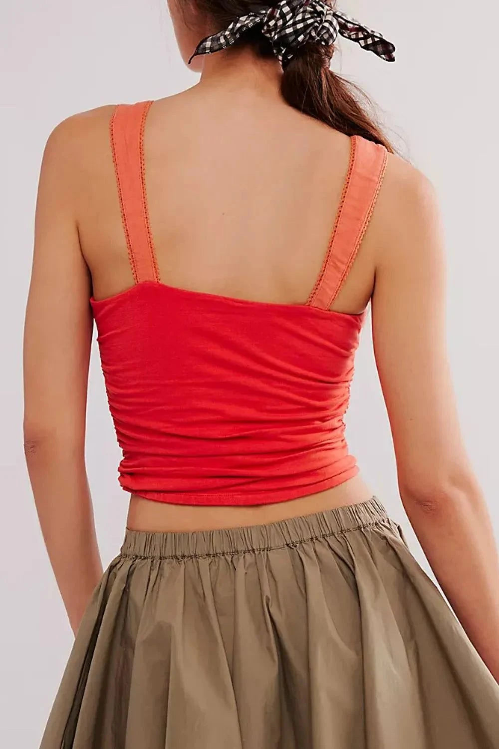 Square Neck Wide Strap Cami - Rosey's Creations