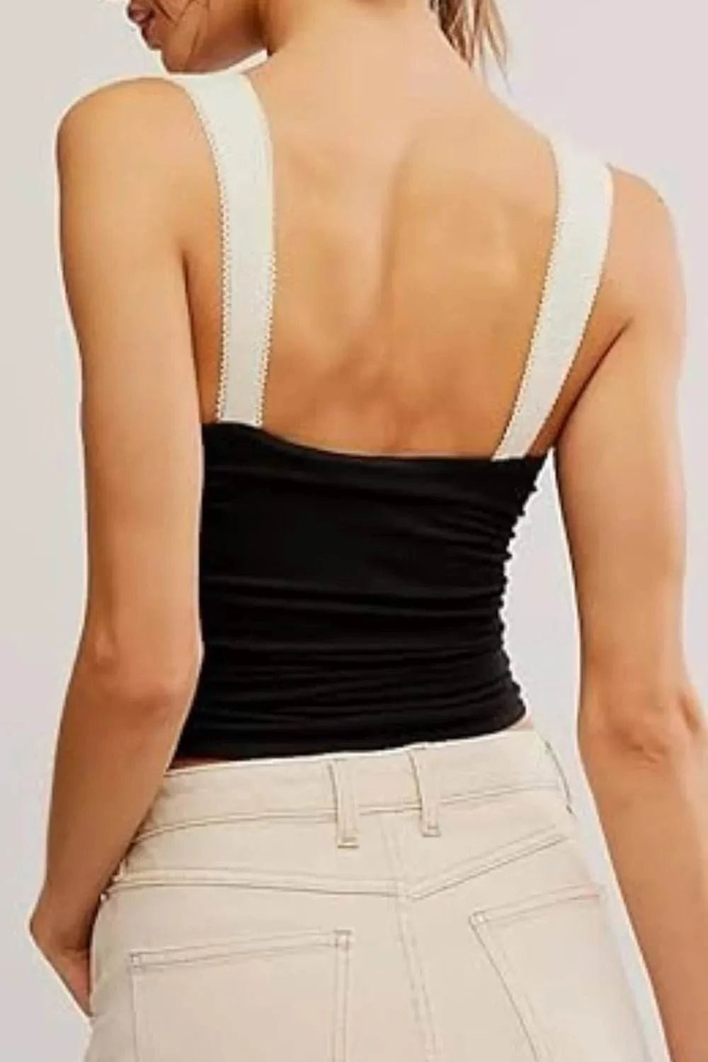 Square Neck Wide Strap Cami - Rosey's Creations
