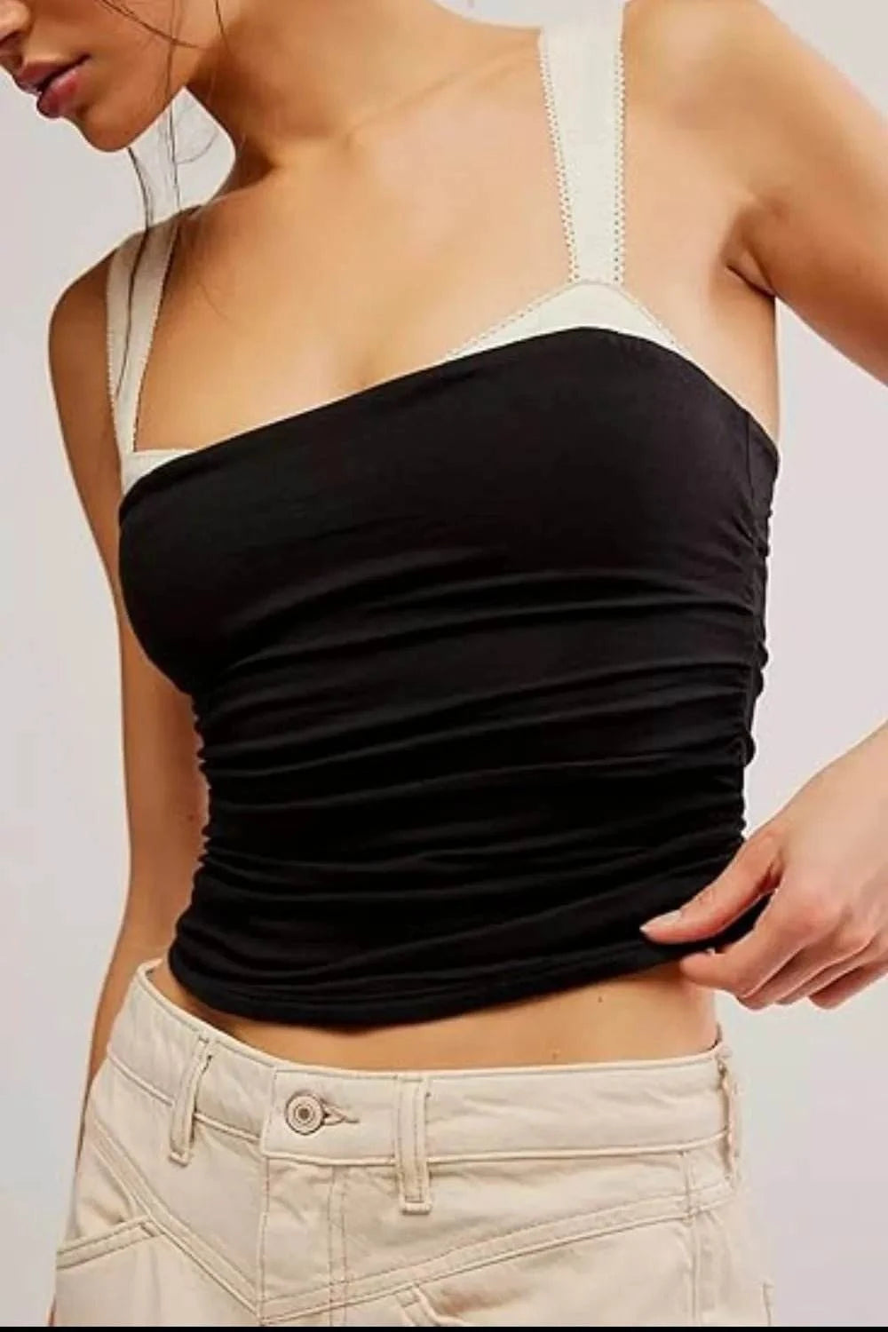 Square Neck Wide Strap Cami - Rosey's Creations