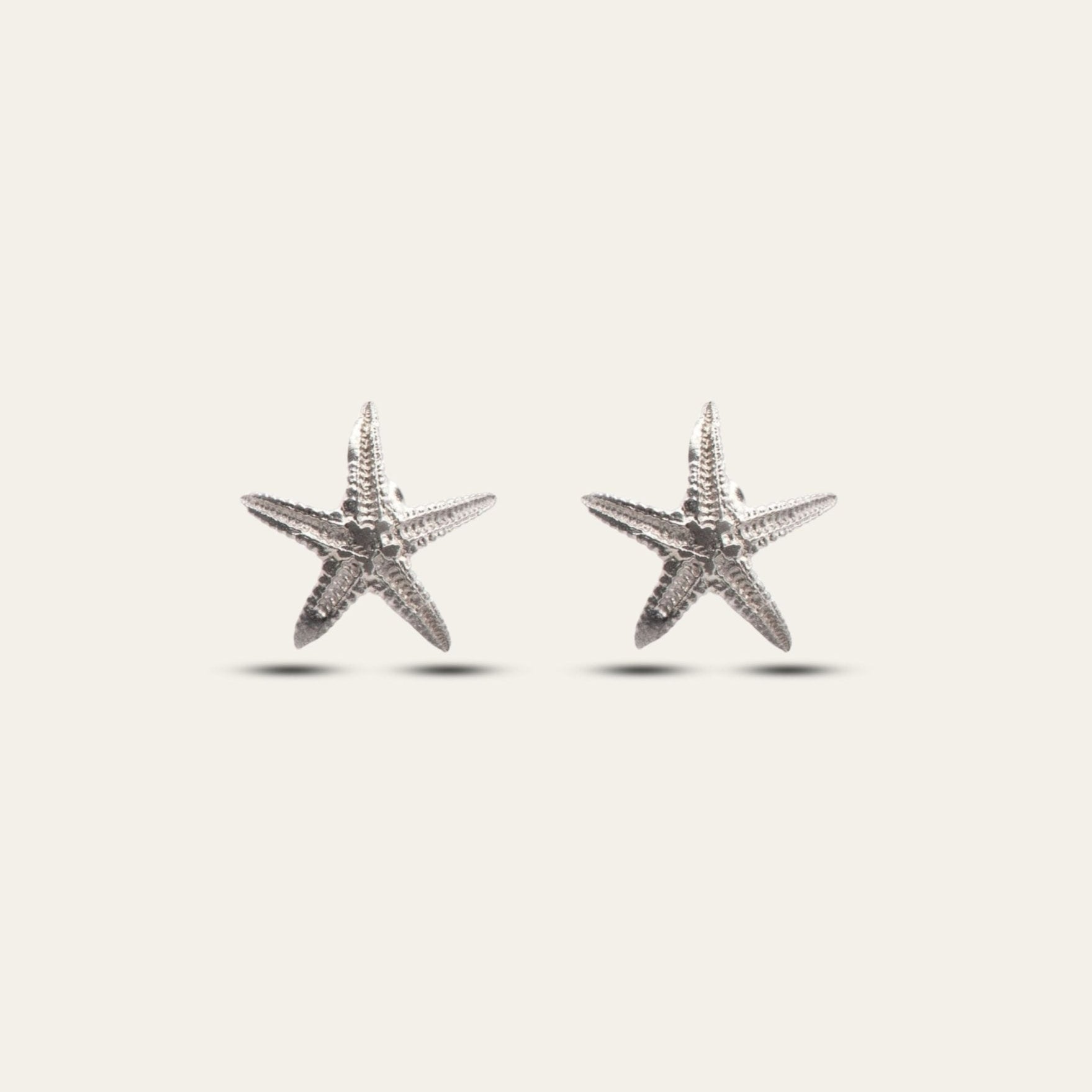 Dainty Silver Starfish Studs Dainty London
