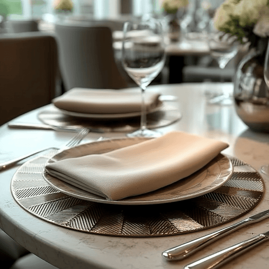 Sunburst Gold Round Placemat.