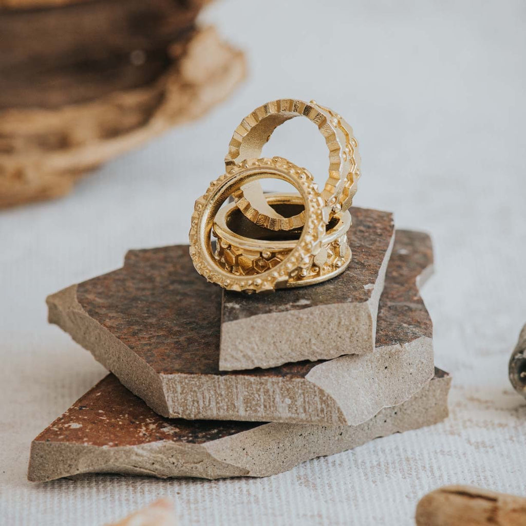 Everyday Gold Goddess Inspired Ring - Hebe Dainty London