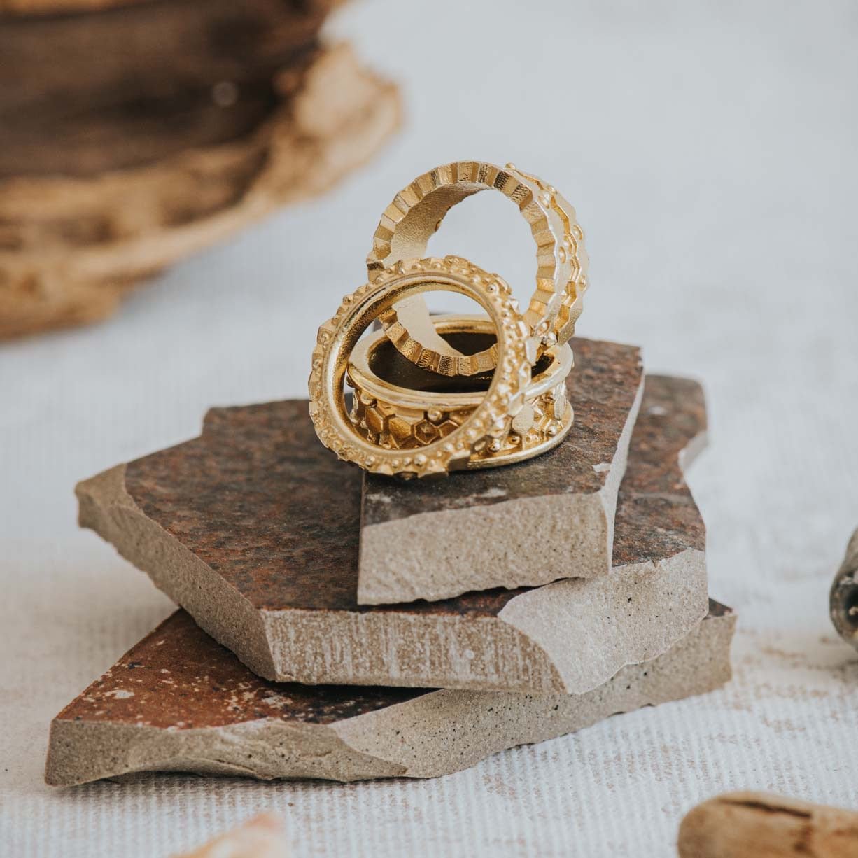Everyday Gold Goddess Inspired Ring - Hebe Dainty London