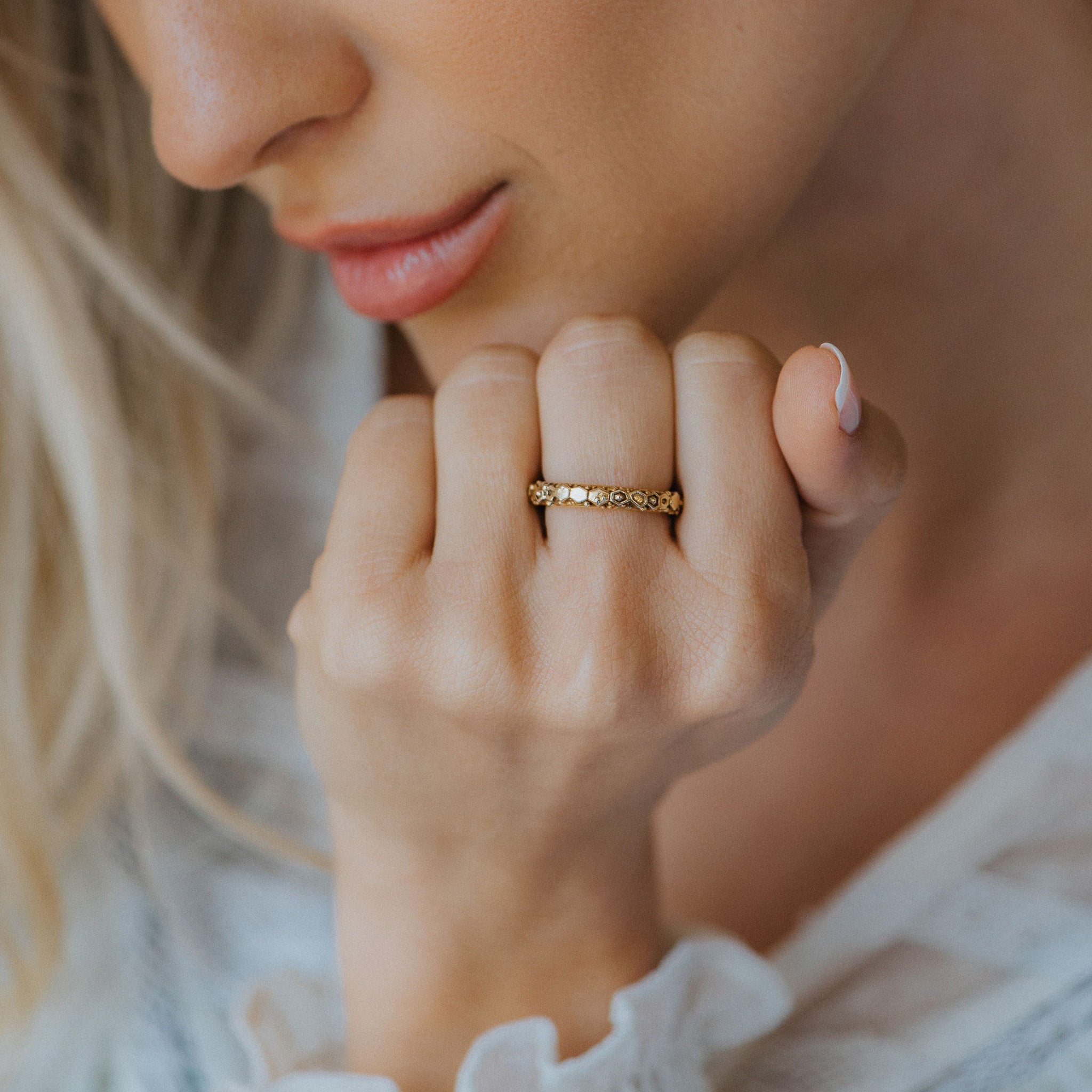 Everyday Gold Goddess Inspired Ring - Hebe Dainty London
