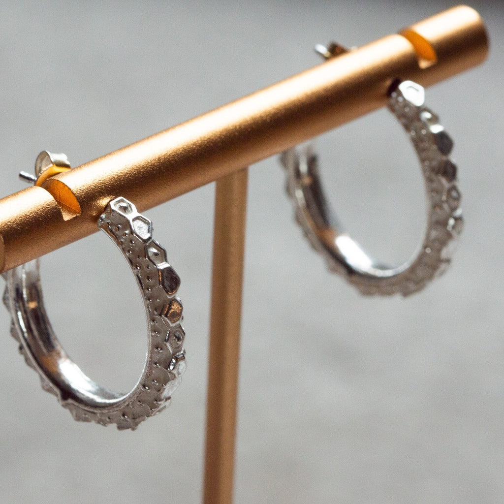 The Silver Hebe Hoops Dainty London