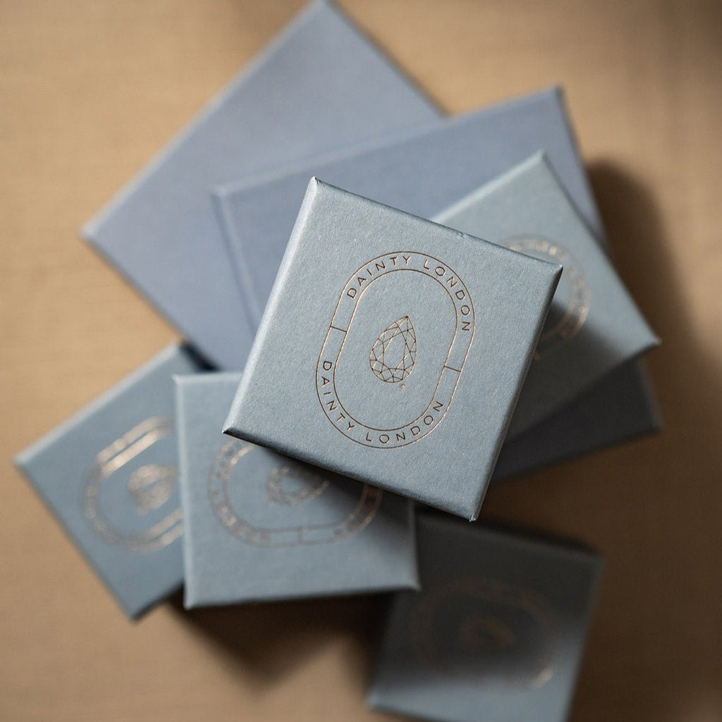 Silver Sky Blue Topaz Astrid Studs Dainty London
